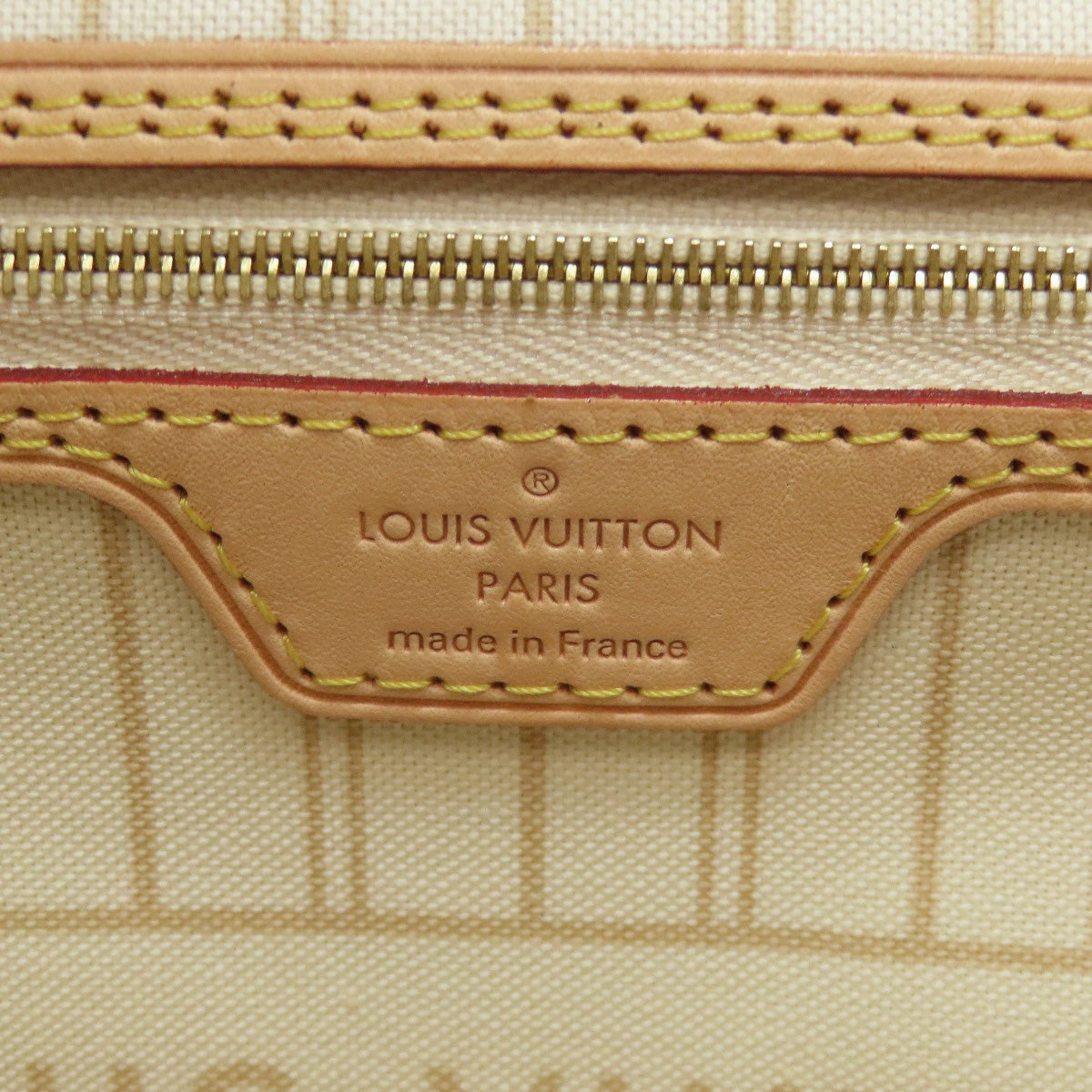 Louis Vuitton Tote Bag N41361 Damier Canvas White Neverfull Mm