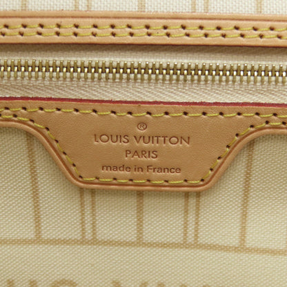 Louis Vuitton Tote Bag N41361 Damier Canvas White Neverfull Mm
