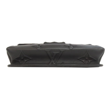 Louis Vuitton Handbag M58711 Calfskin Black Ambassador Pm
