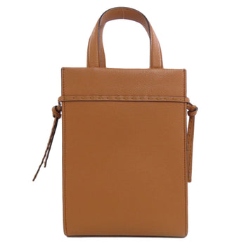 Fendi Handbag Calfskin Brown Shopper Small 2Way