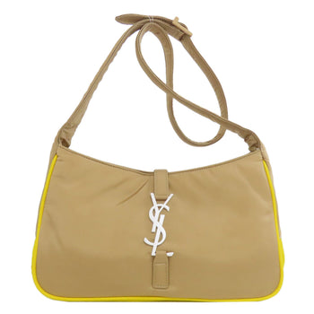 Saint Laurent Shoulder Bag Nylon Brown Logo
