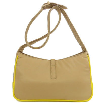 Saint Laurent Shoulder Bag Nylon Brown Logo