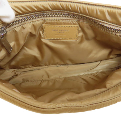Saint Laurent Shoulder Bag Nylon Brown Logo