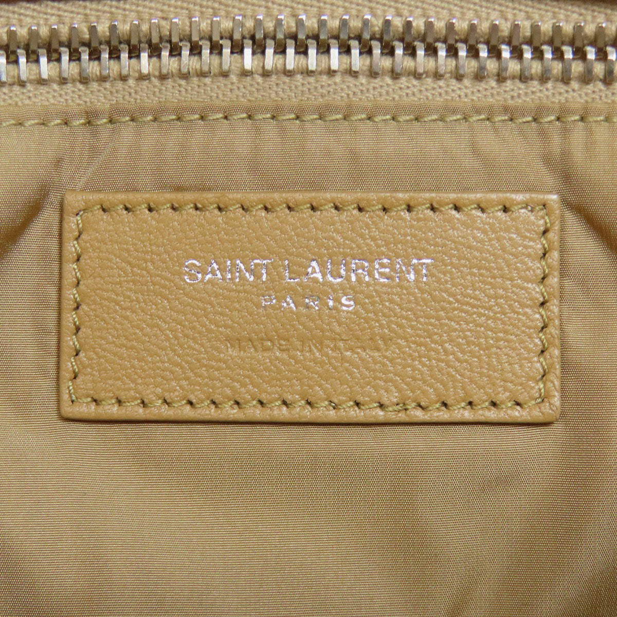 Saint Laurent Shoulder Bag Nylon Brown Logo
