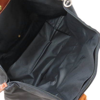 Longchamp Tote Bag Nylon Black Le Preage