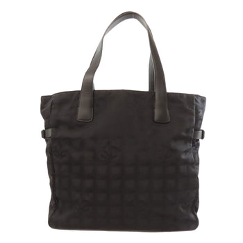 Chanel Tote Bag Nylon Jacquard Black New Travel Line Mm