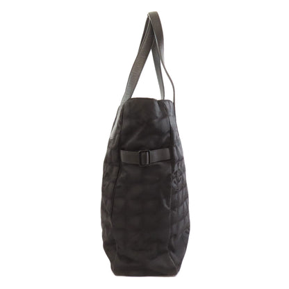 Chanel Tote Bag Nylon Jacquard Black New Travel Line Mm