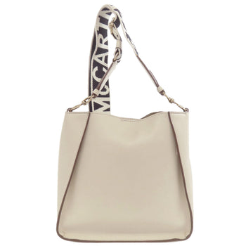 Stella Mccartney Shoulder Bag Polyester White Logo