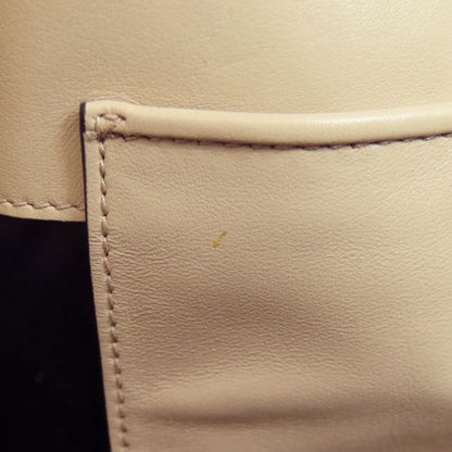 Miumiu Tote Bag Calfskin Beige Logo