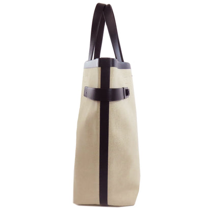 Salvatore Ferragamo Tote Bag Canvas Beige Logo