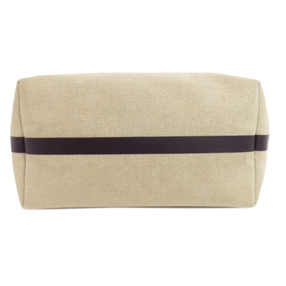 Salvatore Ferragamo Tote Bag Canvas Beige Logo