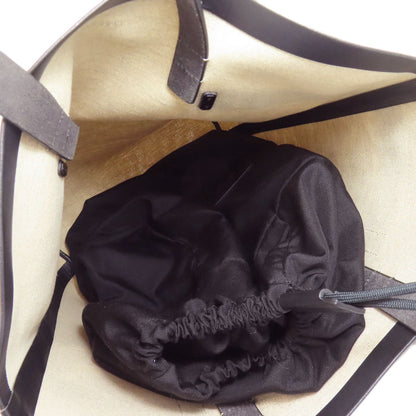 Salvatore Ferragamo Tote Bag Canvas Beige Logo