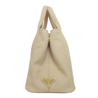 Prada Handbag Canvas Beige Canapa Mini 2 Way