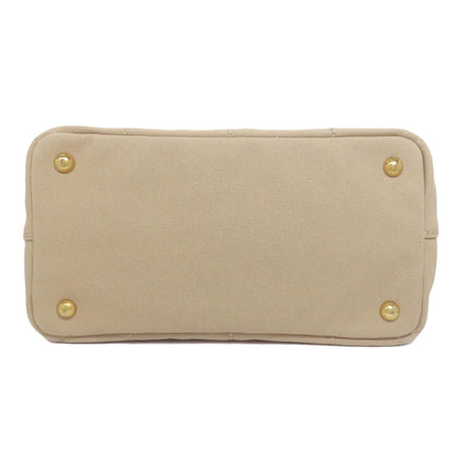 Prada Handbag Canvas Beige Canapa Mini 2 Way