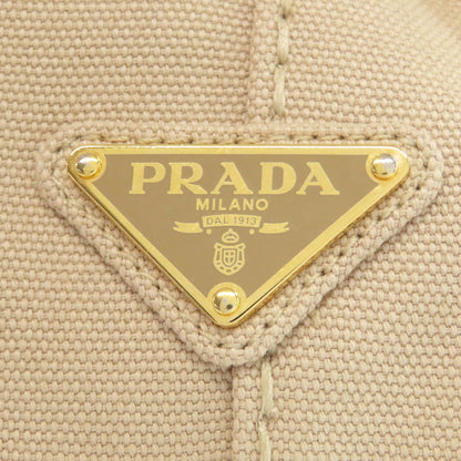 Prada Handbag Canvas Beige Canapa Mini 2 Way