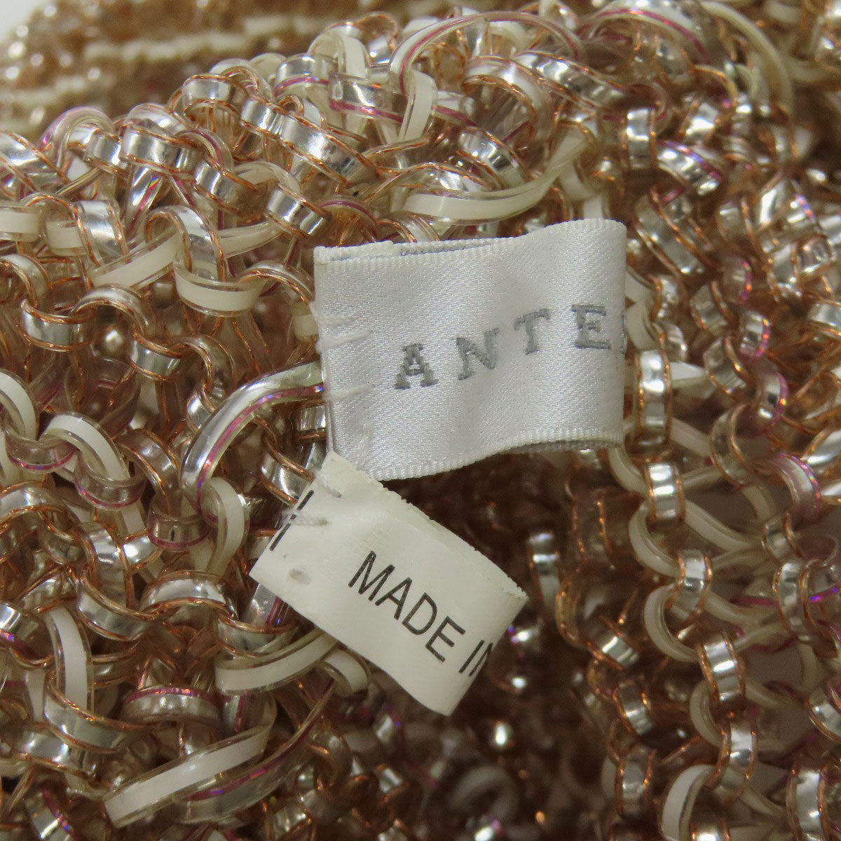 Anteprima Tote Bag Pvc Beige Wire Bag