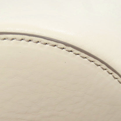 Hirofu Handbag Leather White Simple Design