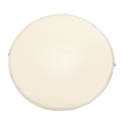 Hirofu Handbag Leather White Simple Design
