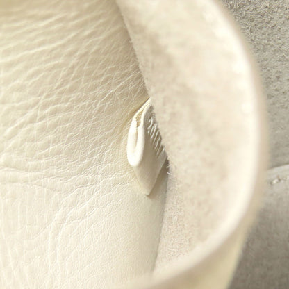 Hirofu Handbag Leather White Simple Design