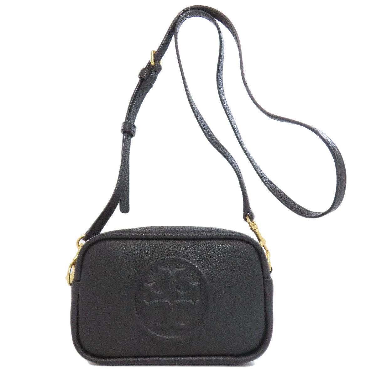 Tory Burch Shoulder Bag Leather Black Logo