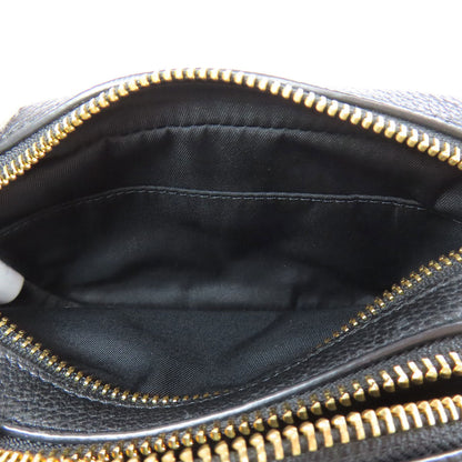 Tory Burch Shoulder Bag Leather Black Logo