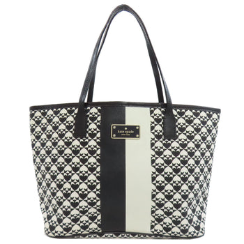 Kate Spade Tote Bag Pvc Black Spade Pattern