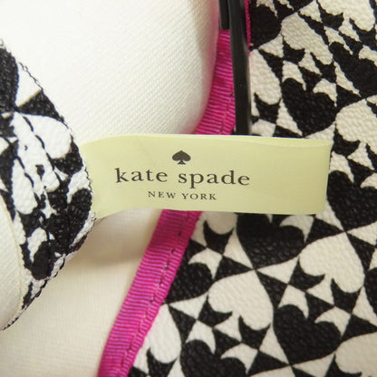 Kate Spade Tote Bag Pvc Black Spade Pattern