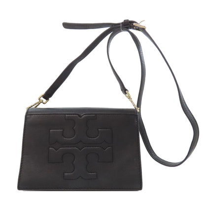 Tory Burch Shoulder Bag Leather Black Logo