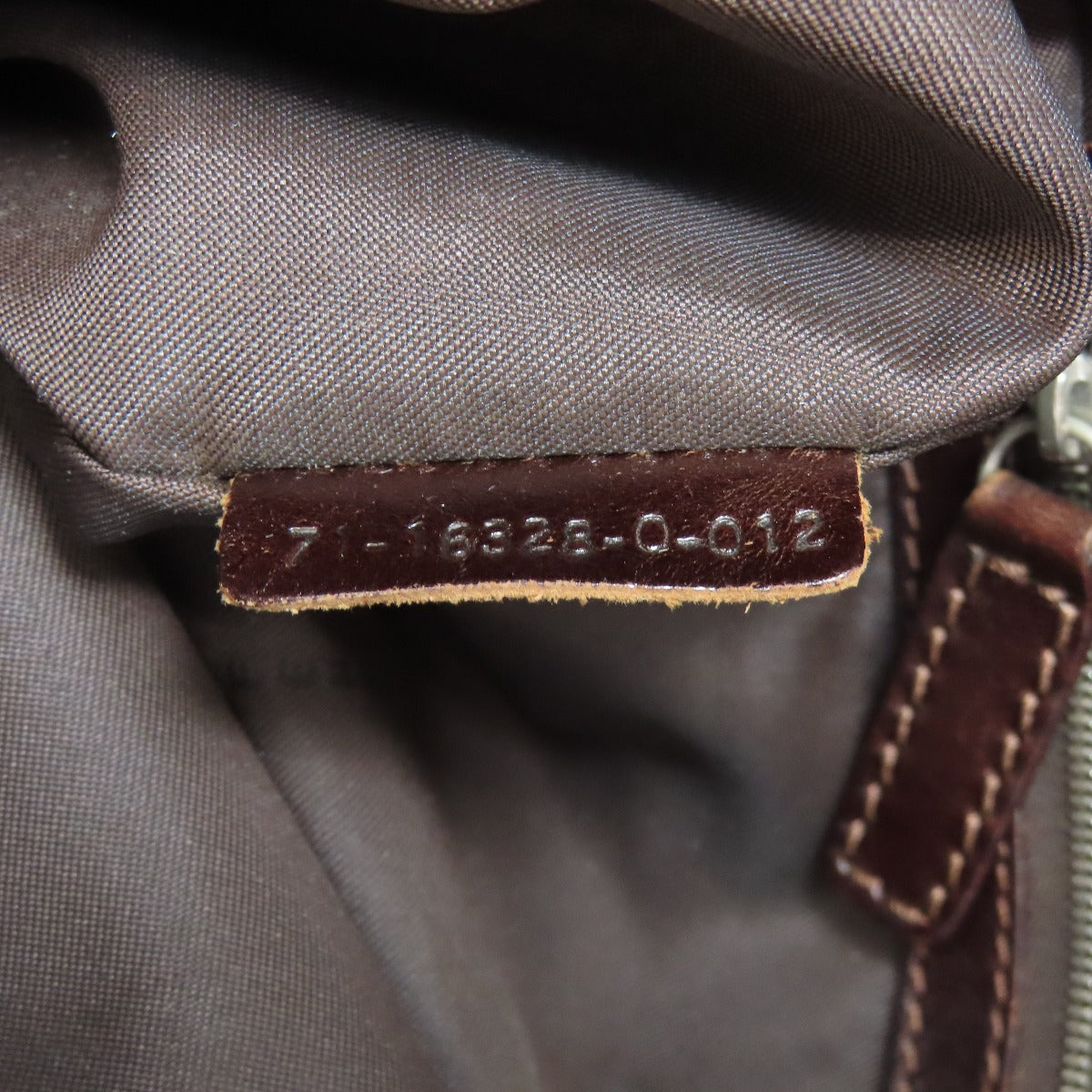 Fendi Tote Bag Canvas Brown Zucca Pattern