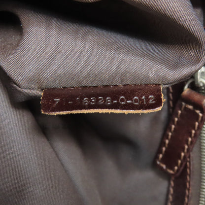 Fendi Tote Bag Canvas Brown Zucca Pattern