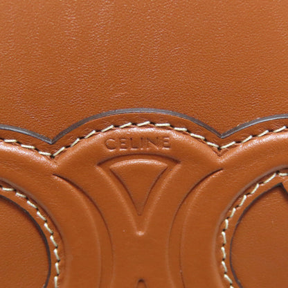 Celine Shoulder Bag Calfskin Brown Small Box Cuir Triomphe
