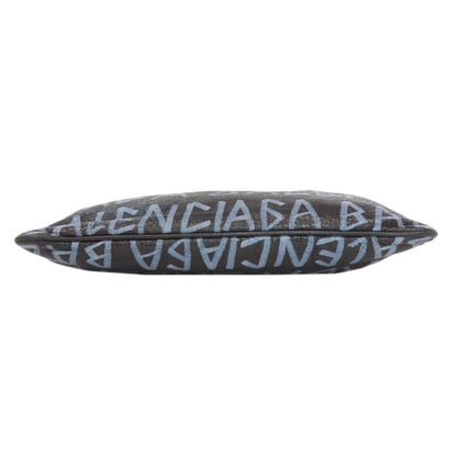 Balenciaga Clutch Bag 535532 Calfskin Black Carry Clip M