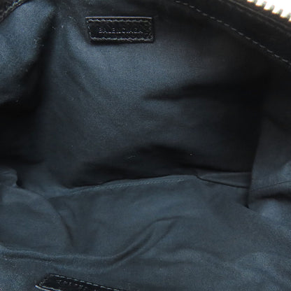 Balenciaga Clutch Bag 535532 Calfskin Black Carry Clip M