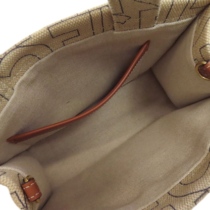 Celine Handbag Canvas Brown Kabatais Macadam 2Way