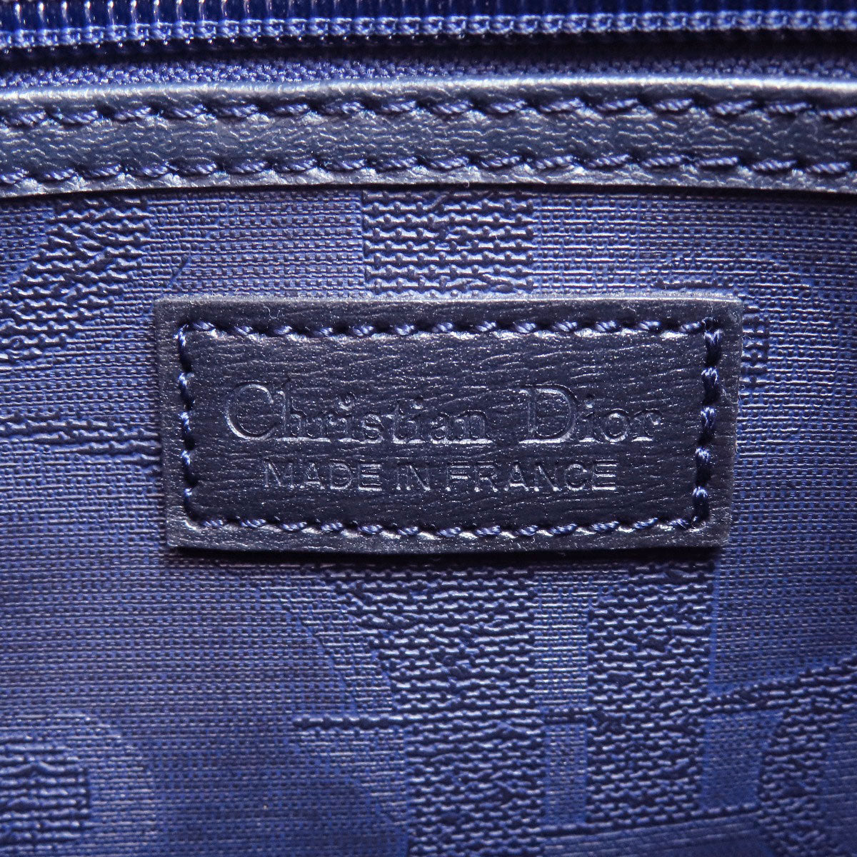 Christian Dior Boston Duffel Bag Pvc Navy Logo