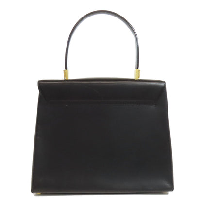 Salvatore Ferragamo Handbag Leather Black Gancinimetal 2Way