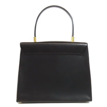 Salvatore Ferragamo Handbag Leather Black Gancinimetal 2Way
