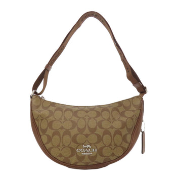 Coach Shoulder Bag Ct643 Pvc Brown Pace