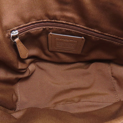 Coach Shoulder Bag Ct643 Pvc Brown Pace