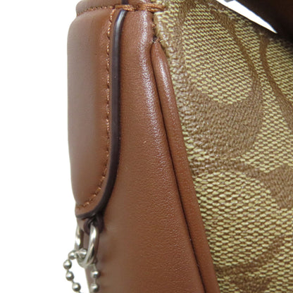 Coach Shoulder Bag Ct643 Pvc Brown Pace