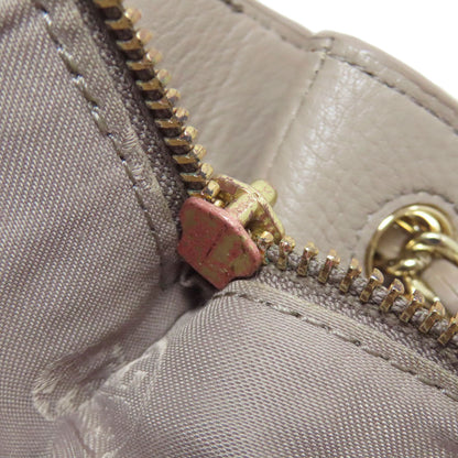 Tory Burch Shoulder Bag Leather Beige Marion