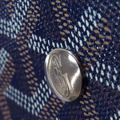Goyard Tote Bag Coated Canvas Navy Saint Louis Pm