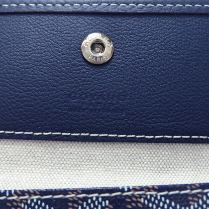 Goyard Tote Bag Coated Canvas Navy Saint Louis Pm