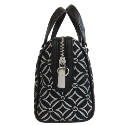 Michael Kors Handbag Canvas Black Travel Jacquard 2Way