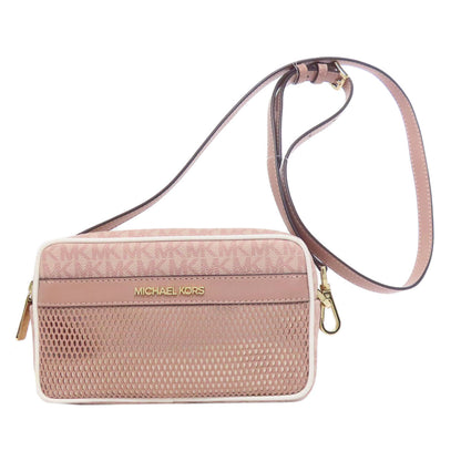 Michael Kors Shoulder Bag Pvc Pink Mesh