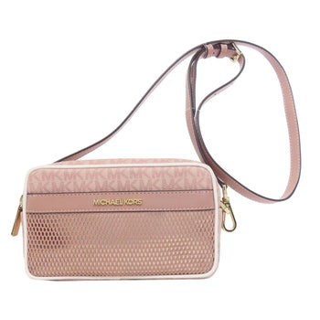 Michael Kors Shoulder Bag Pvc Pink Mesh