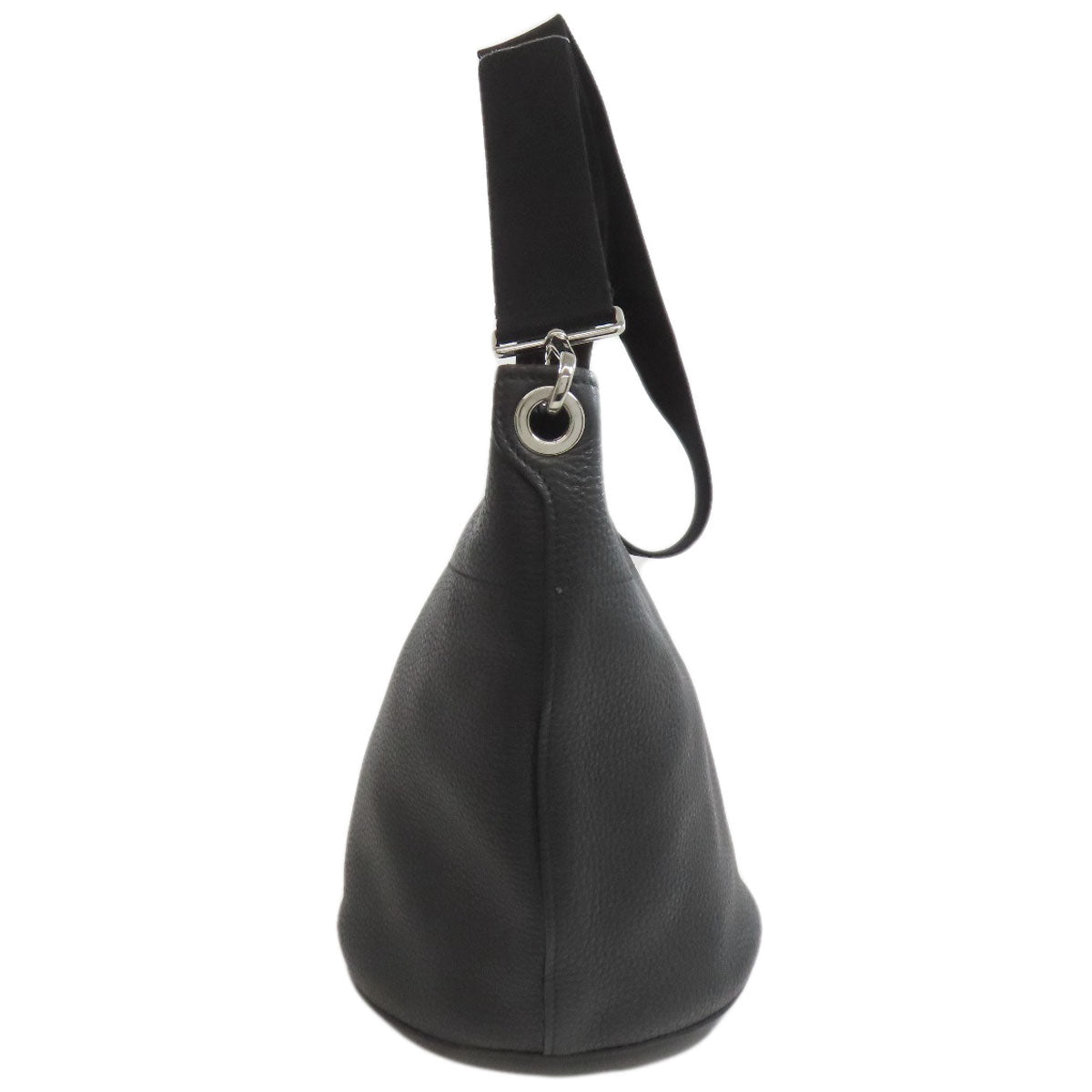 Prada Shoulder Bag 1Be012 Calfskin Black Long Shoulder