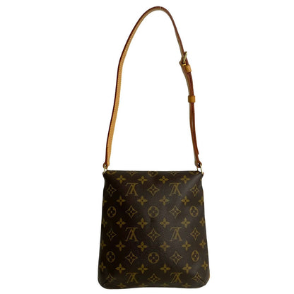 Louis Vuitton Shoulder Bag M51258 Leather Brown Monogram Musette Salsa Short