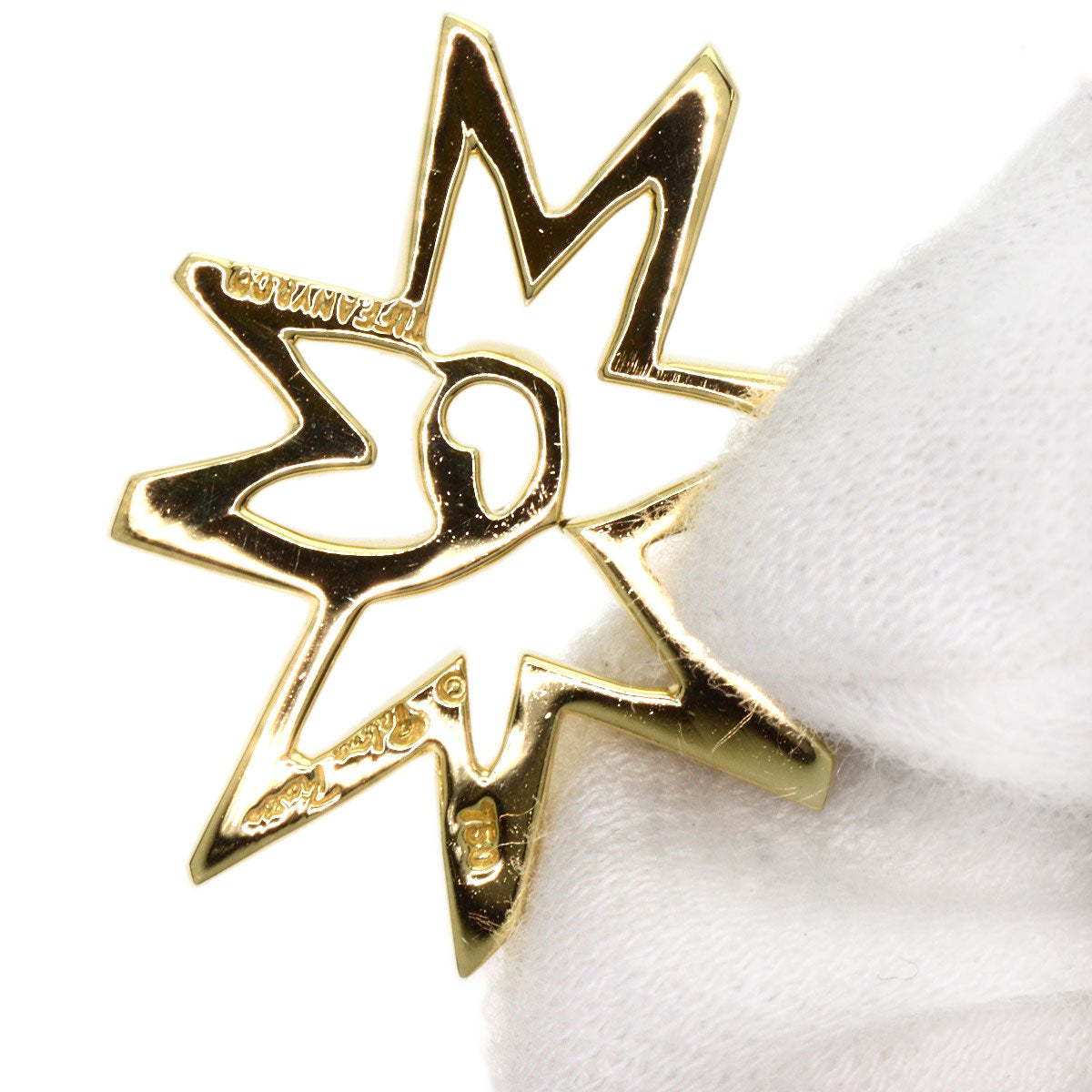 Tiffany&Co. Necklace 18K Yellow Gold Gold Volume Star Paloma Picasso