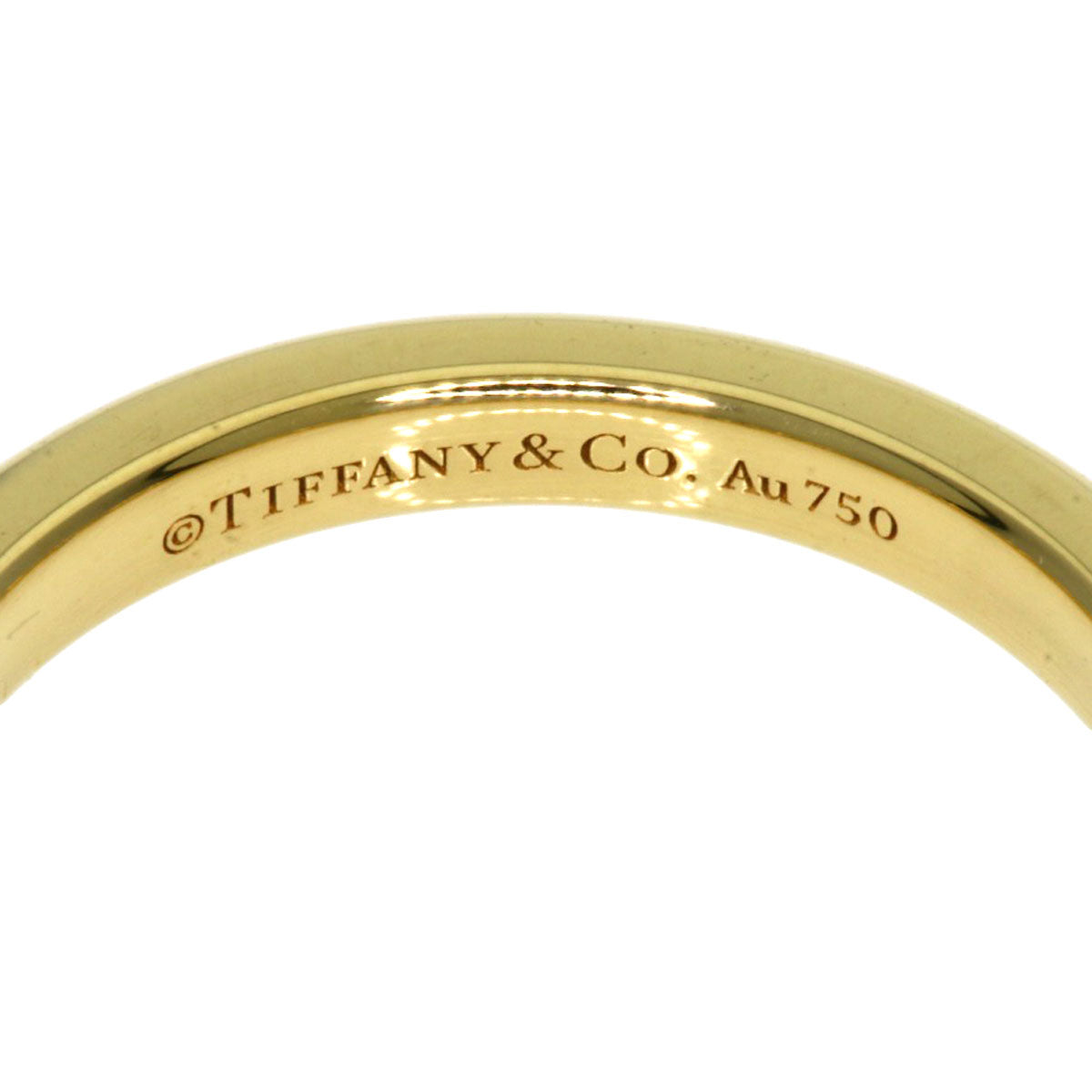 Tiffany&Co. Ring 18K Yellow Gold Gold Forever 3P Diamond